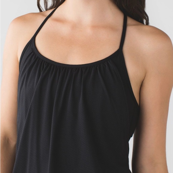 Lululemon|4 No Limits black tank with sports bra - Picture 3 of 7